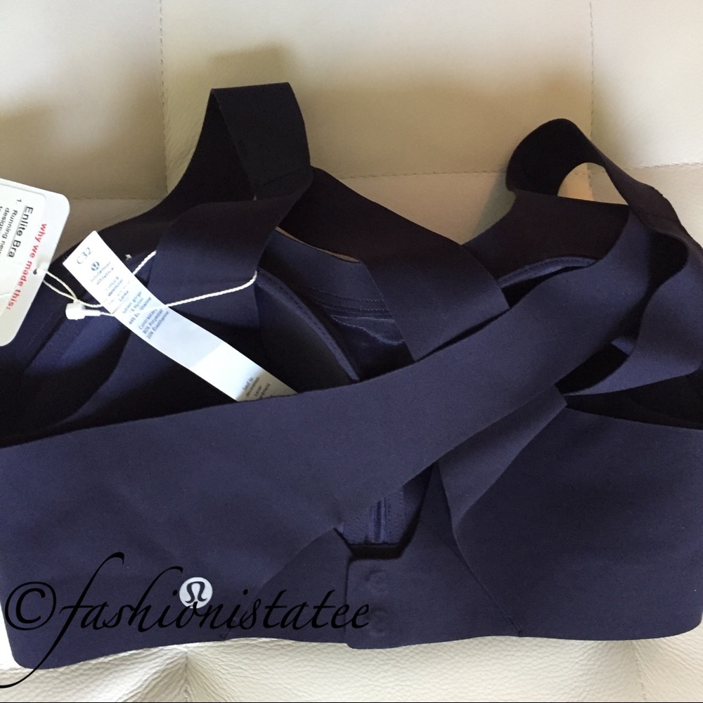 NWT MIDNIGHT NAVY BLUE ENLITE BRA LULULEMON - Picture 2 of 6